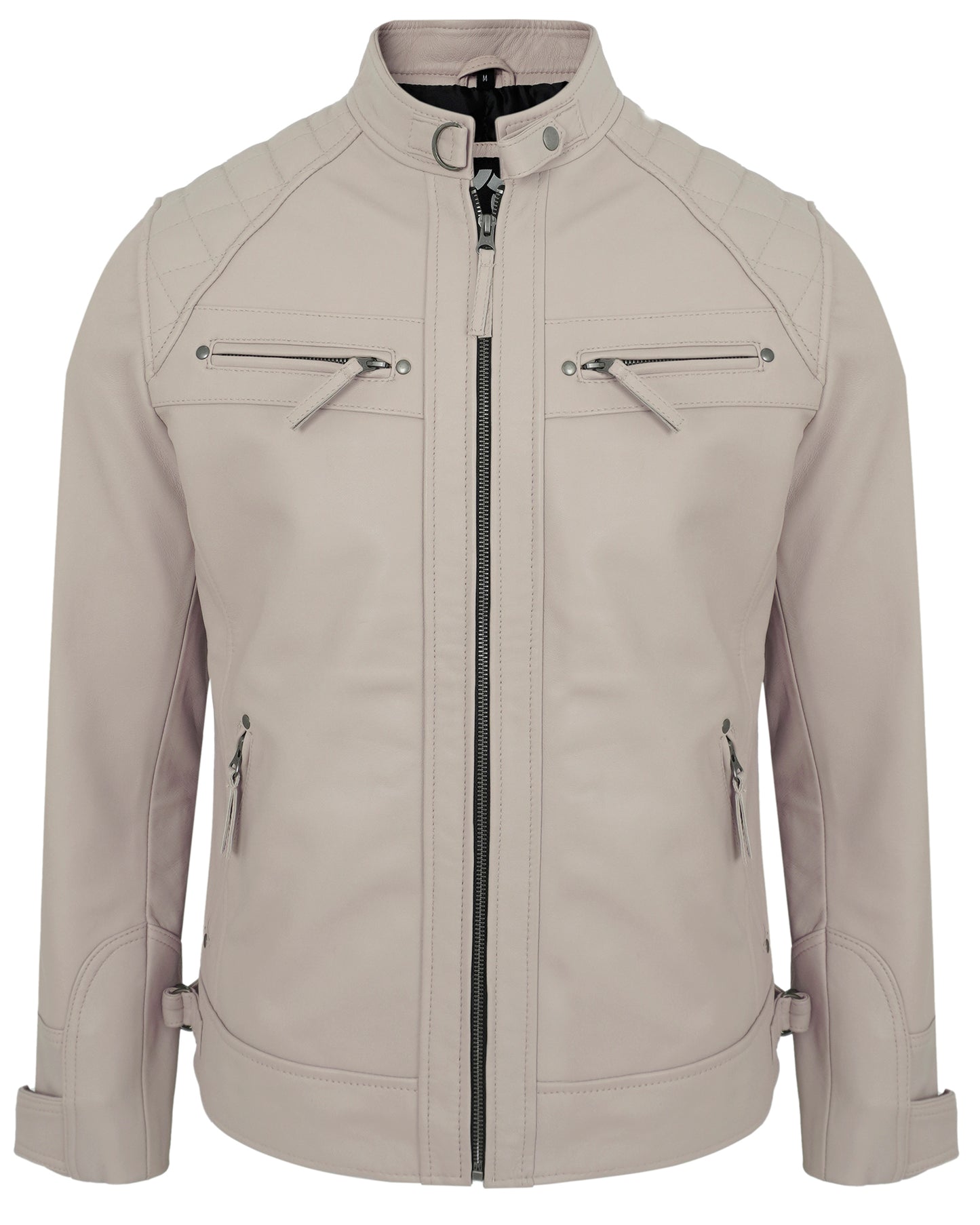 mens-beige-biker-leather-jacket