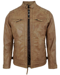 mens-camel-biker-leather-jacket