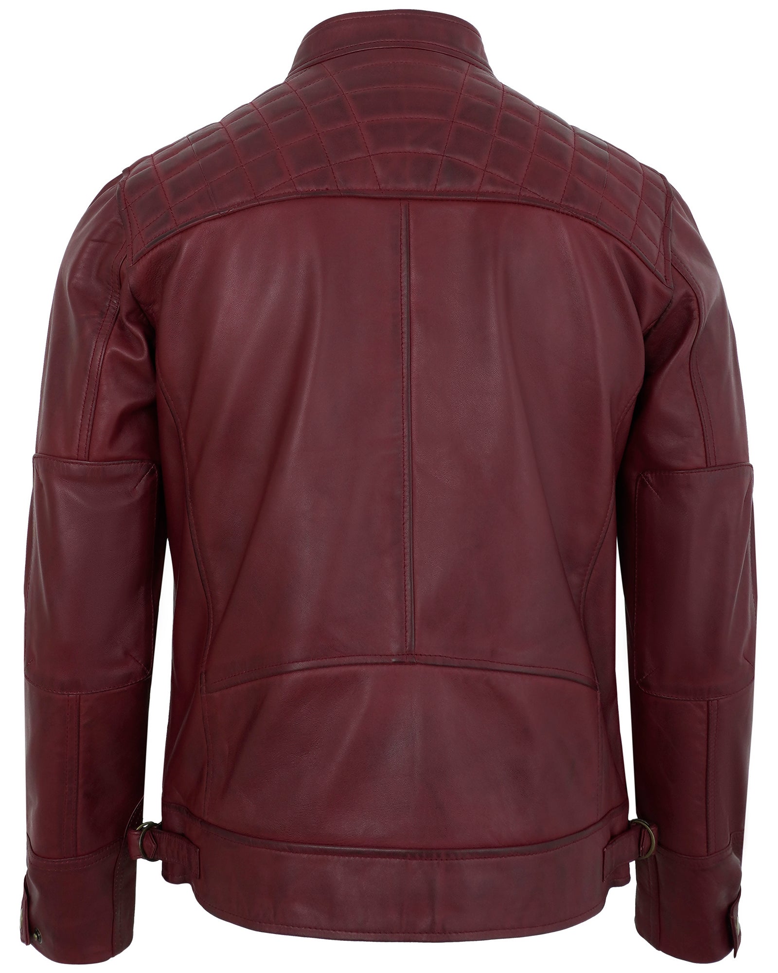 mens-maroon-biker-leather-jacket