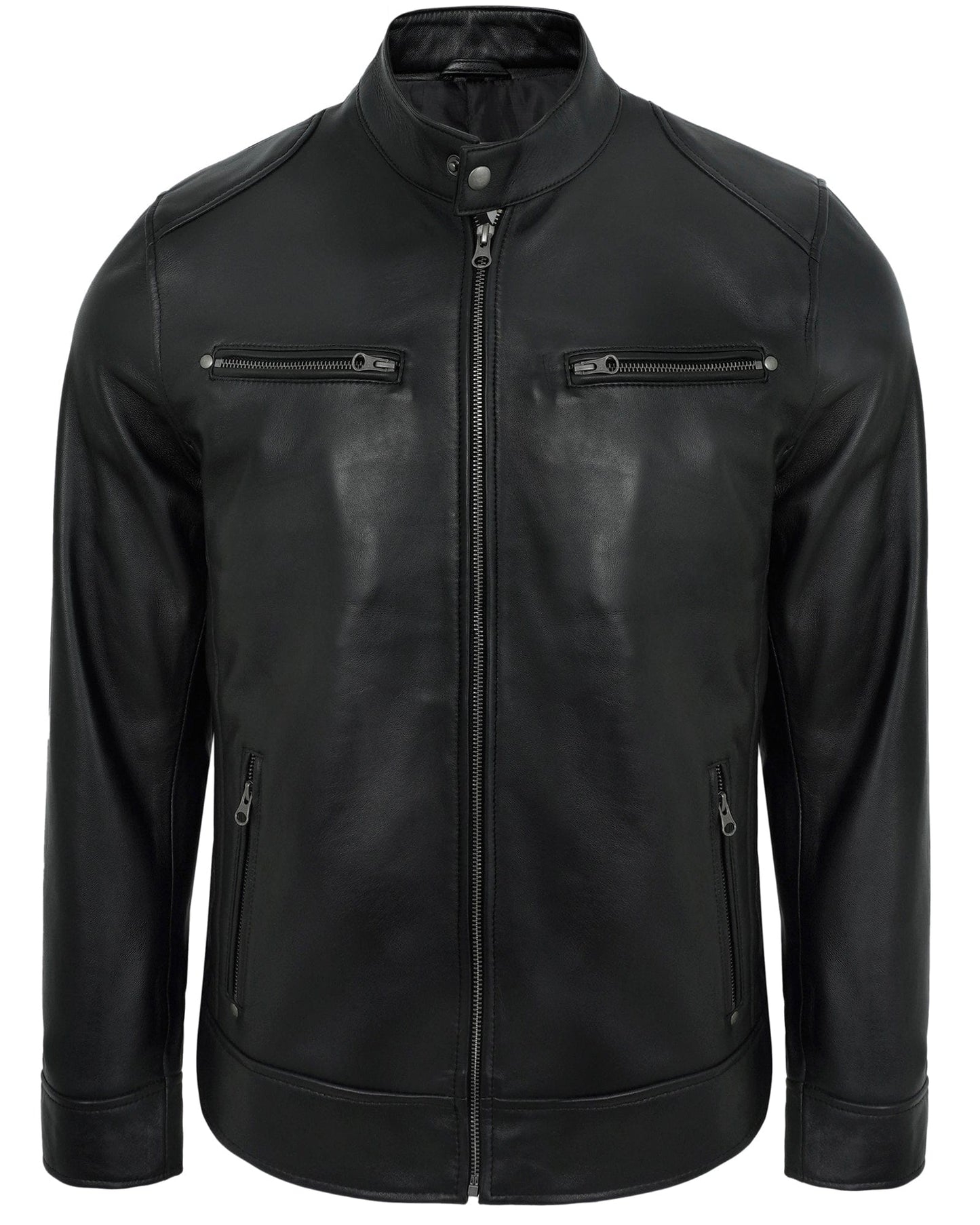 black-mens-cafe-racer-leather-jacket