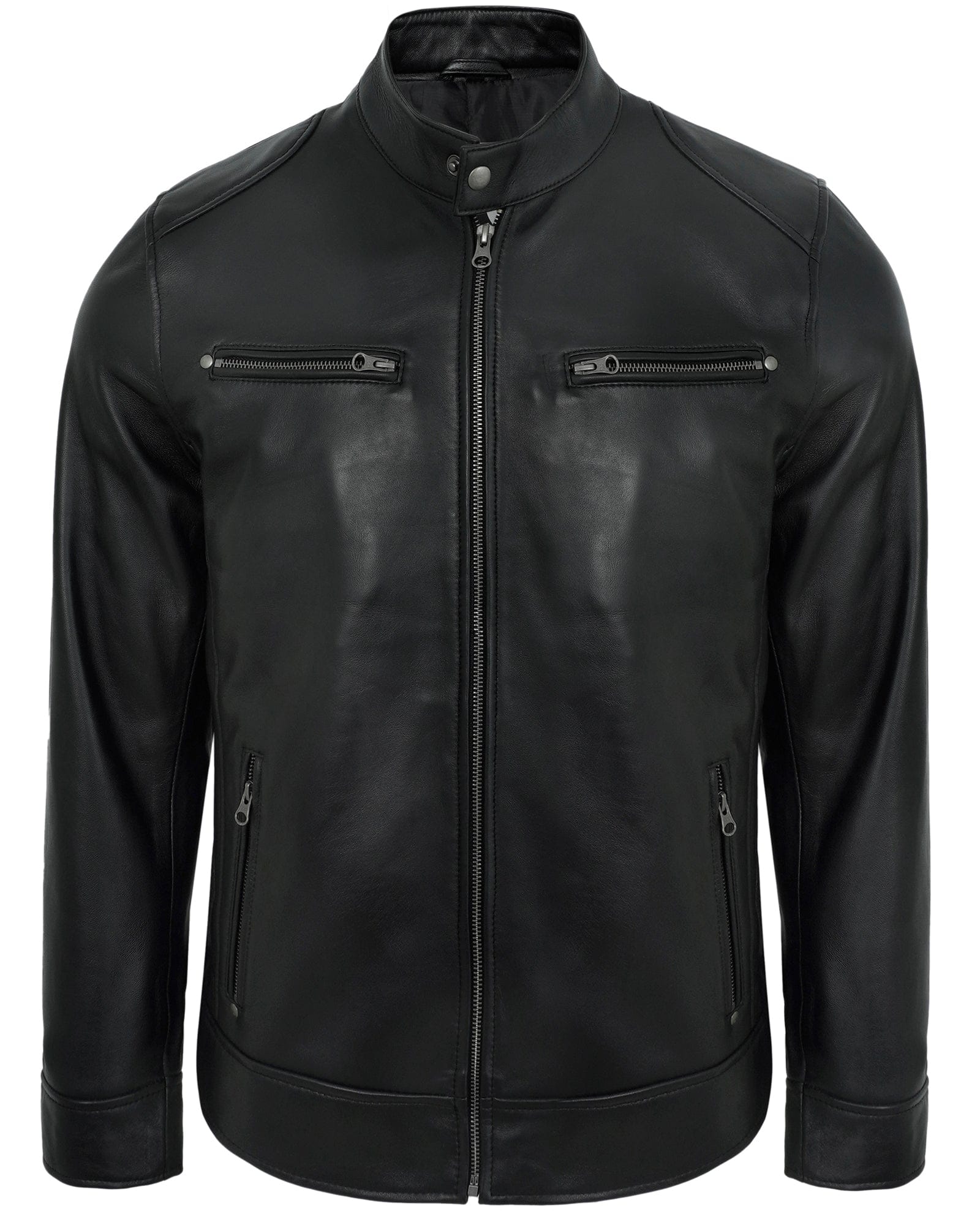 black-mens-cafe-racer-leather-jacket