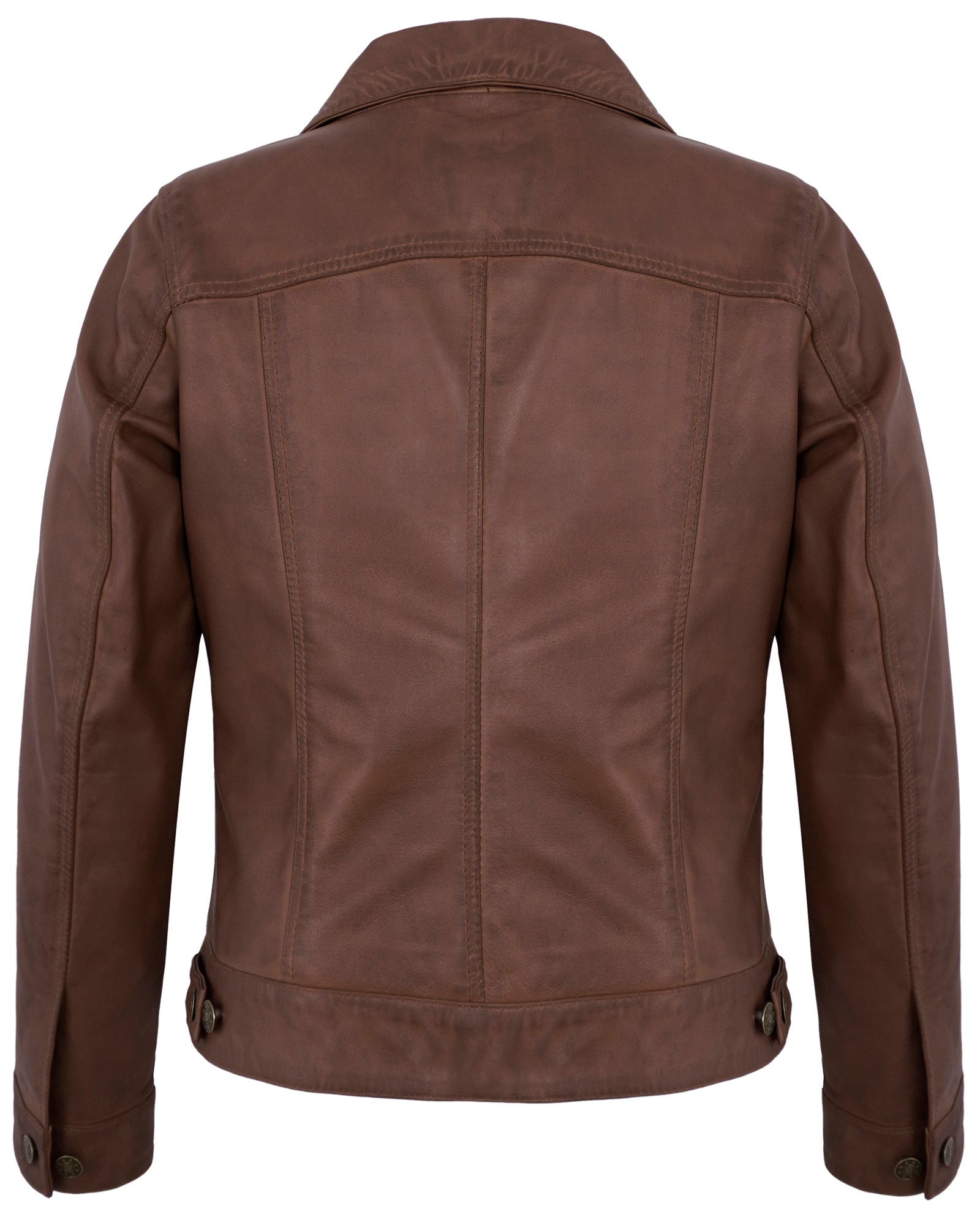 brown-leather-jacket-trucker