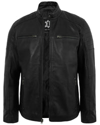 mens-distressed-black-leather-biker-jacket