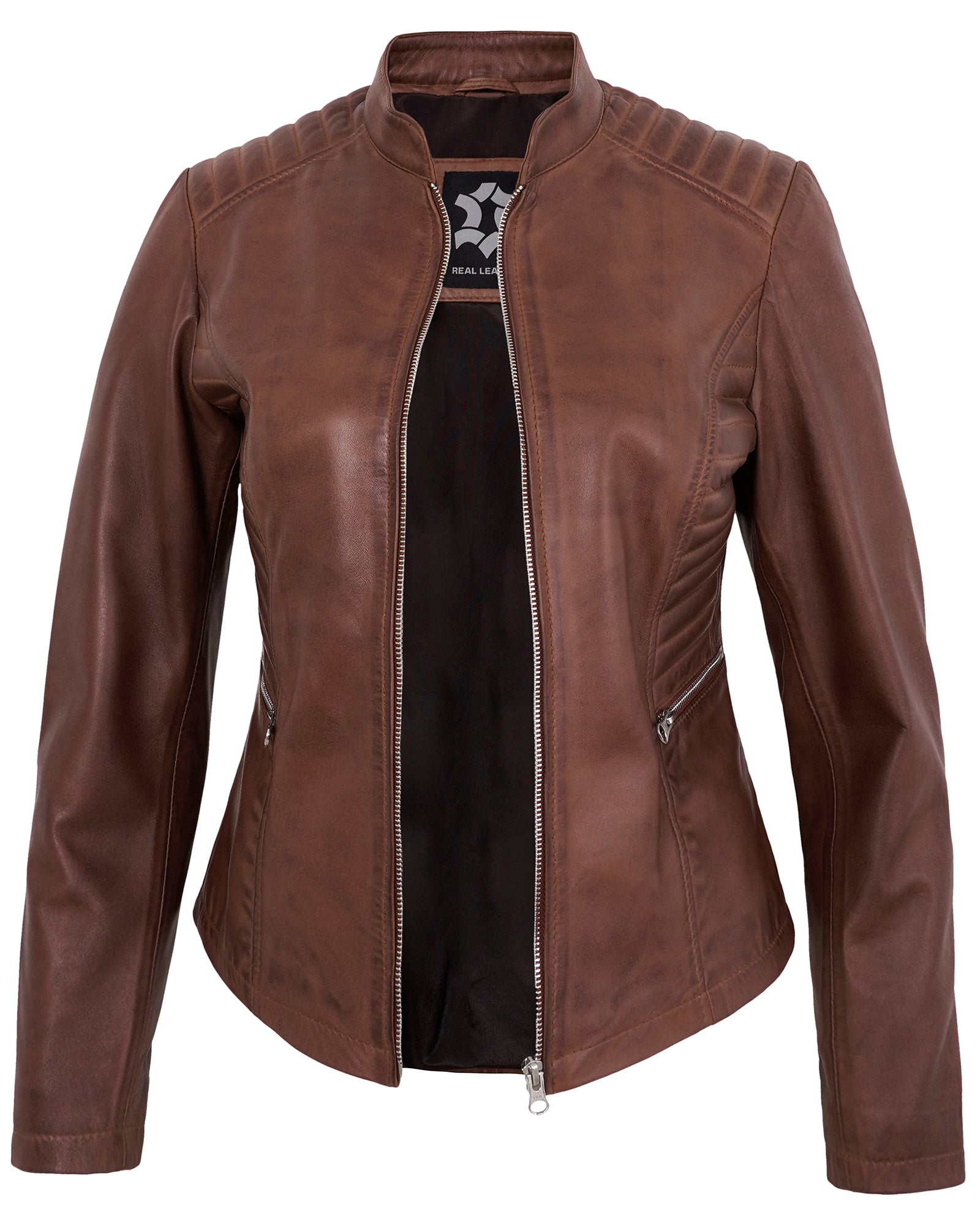 brown-womens-cafe-racer-motorcycle-jacket