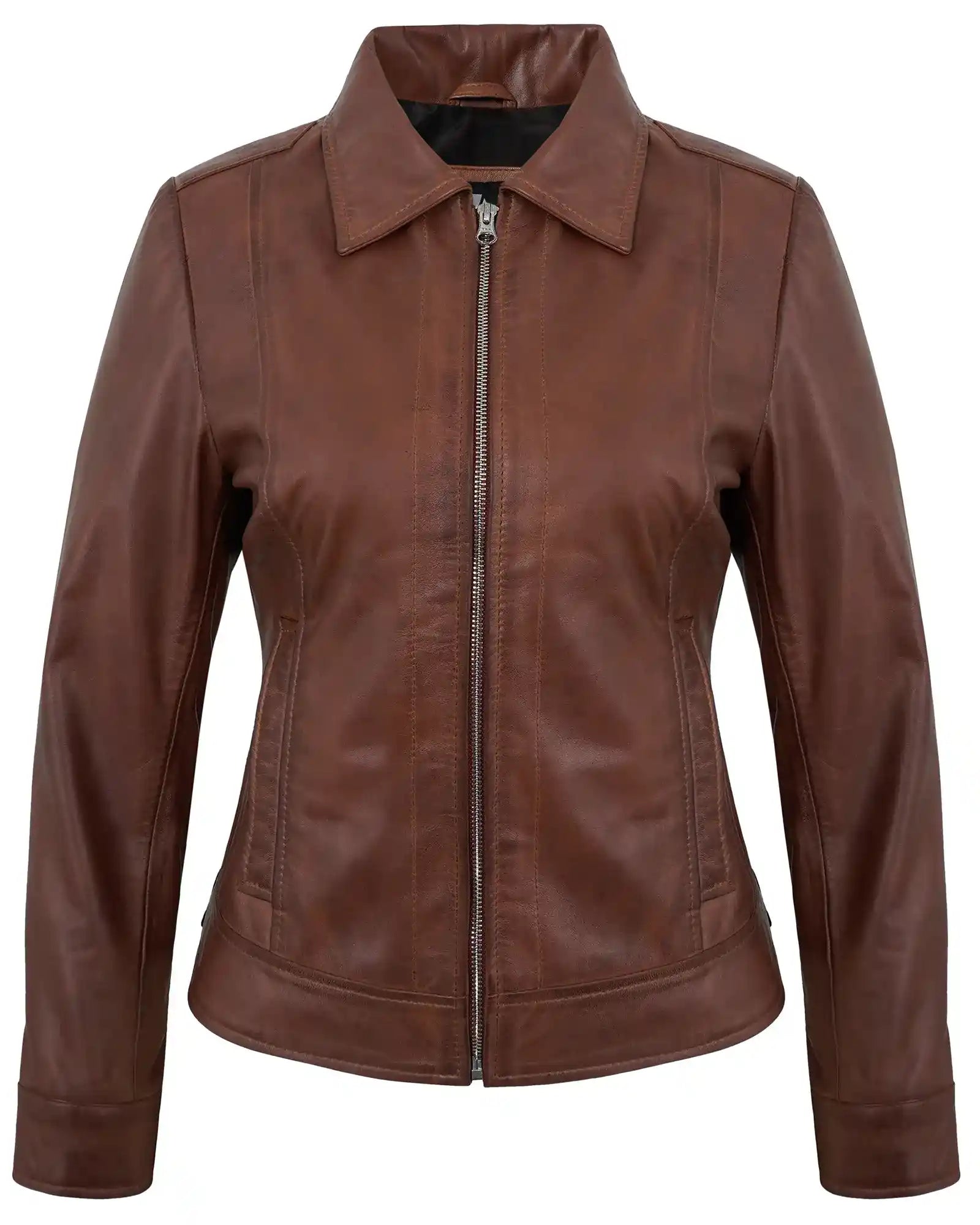 brown-cafe-racer-down-collar-jackets
