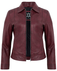 maroon-cafe-racer-down-collar-jackets