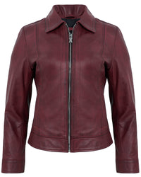 maroon-cafe-racer-down-collar-jackets