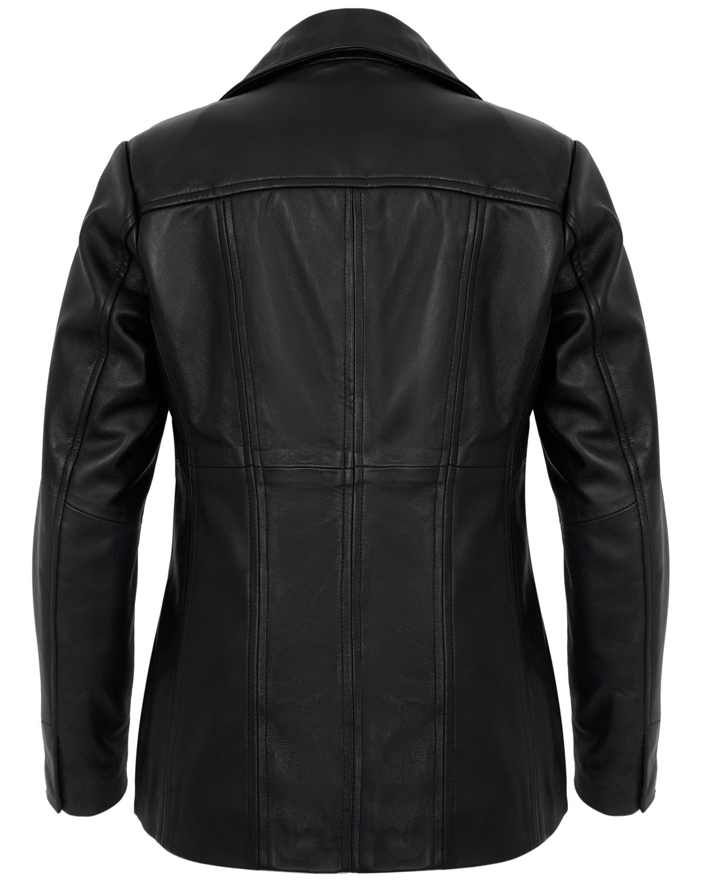 Black Leather Blazers for Women – Stylish Casual Real Lambskin Jacket