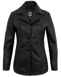black-leather-blazer-women