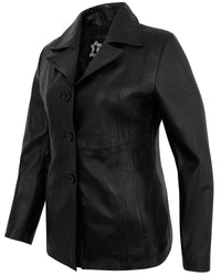 black-leather-blazer-women