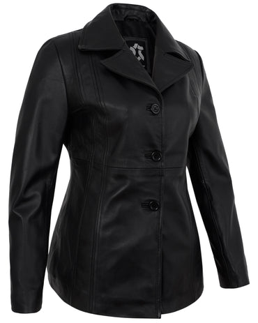 black-leather-blazer-women