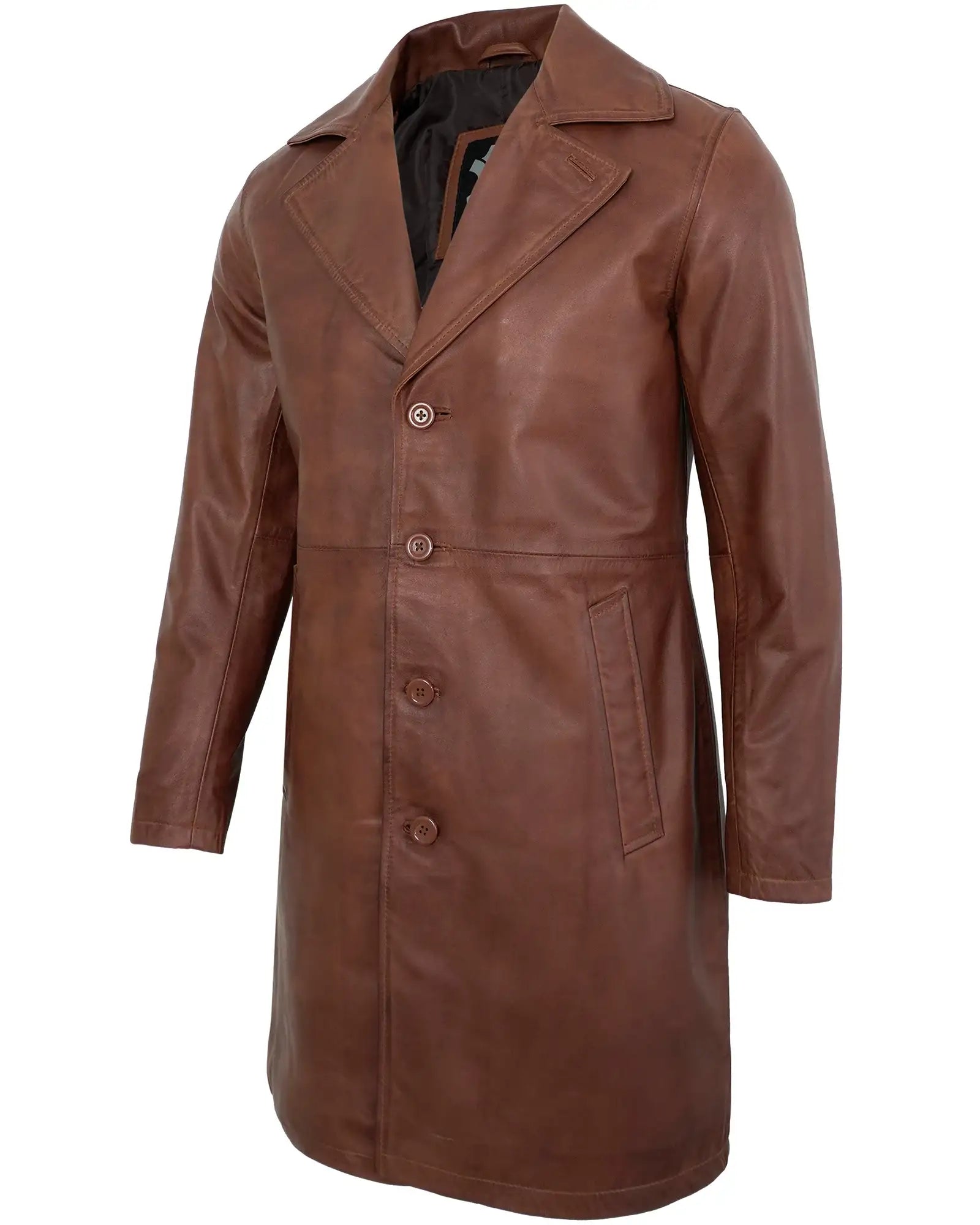 mens-brown-leather-car-coat