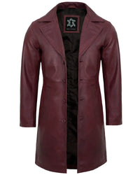 mens-maroon-leather-car-coat