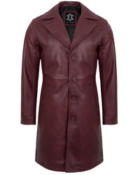mens-maroon-leather-car-coat