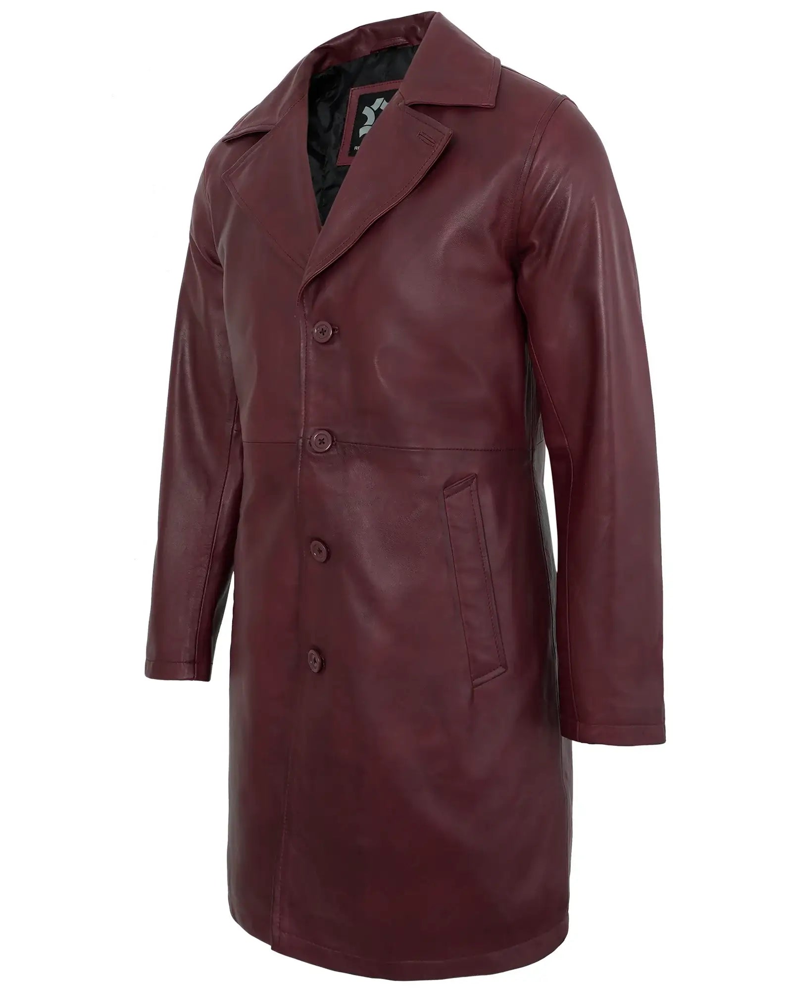 mens-maroon-leather-car-coat
