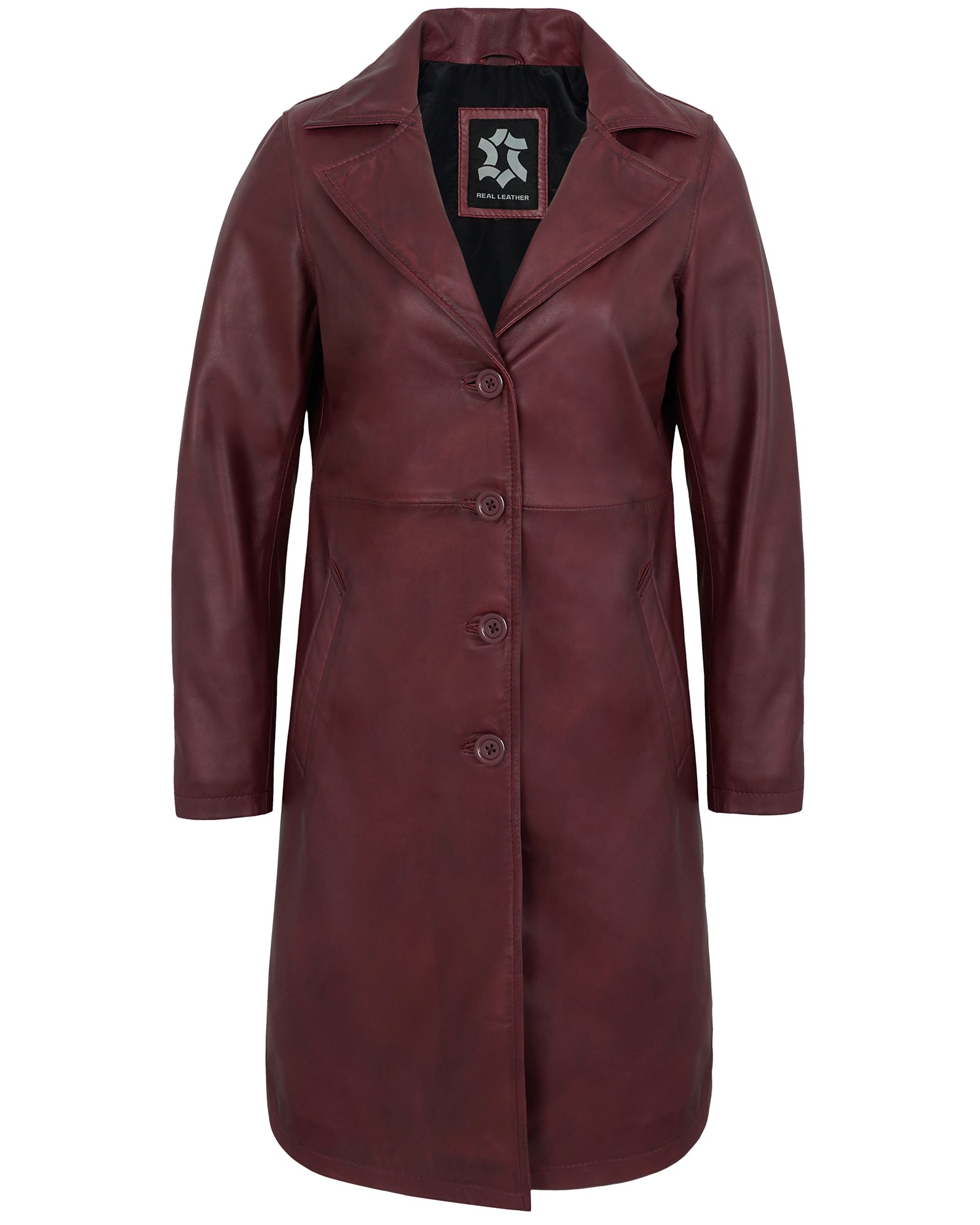 maroon-leather-car-coat-womens