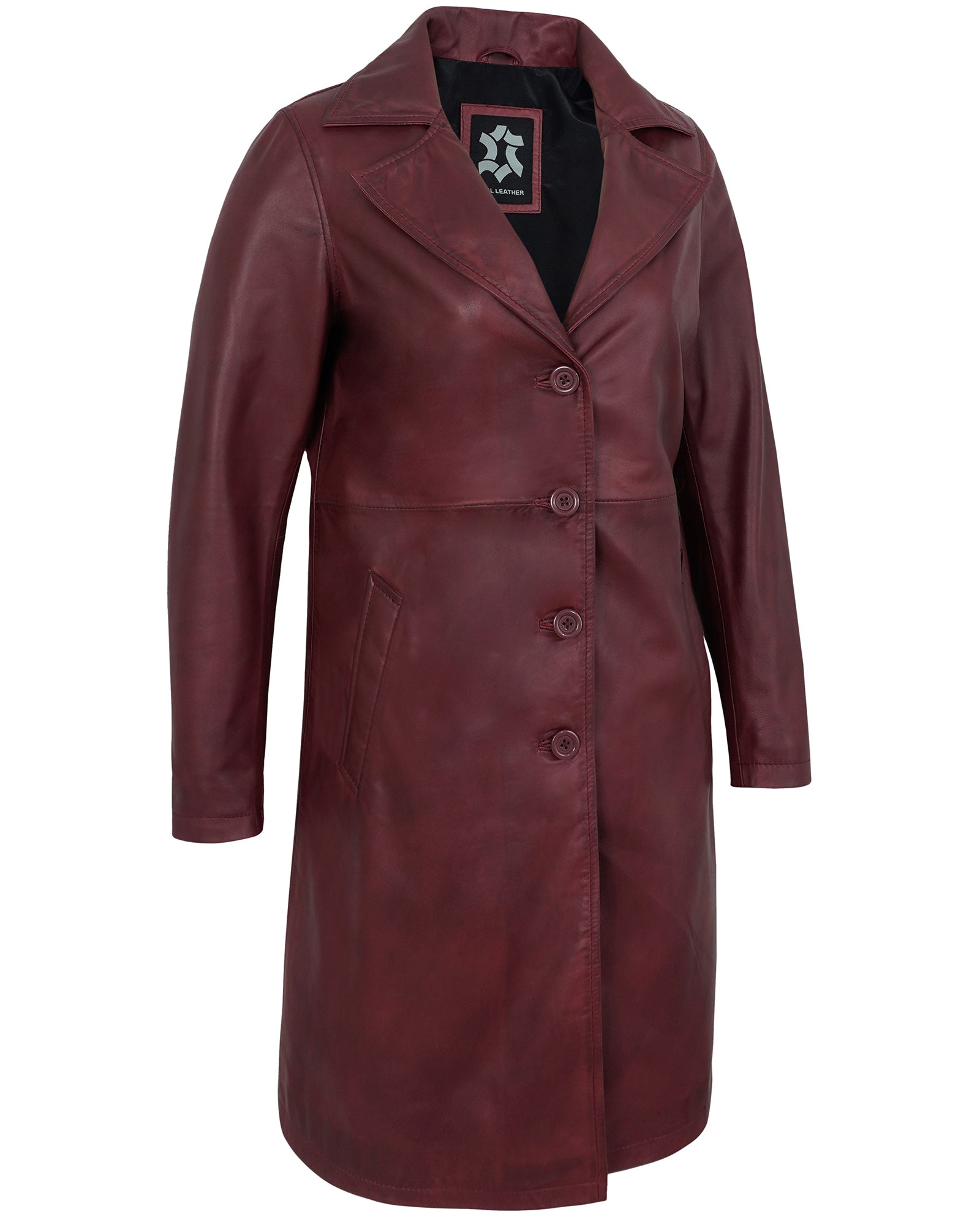 maroon-leather-car-coat-womens