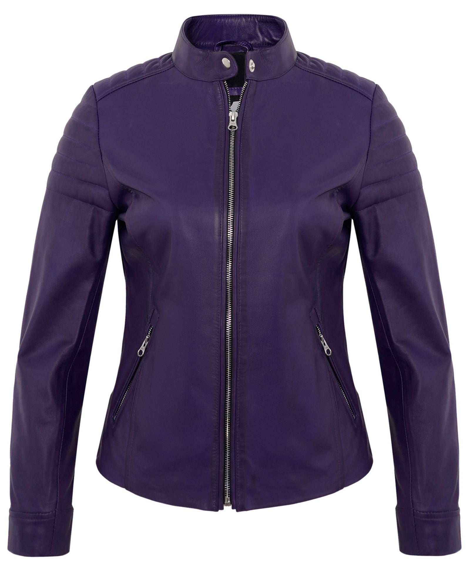 purple-womens-lambskin-leather-biker-jacket