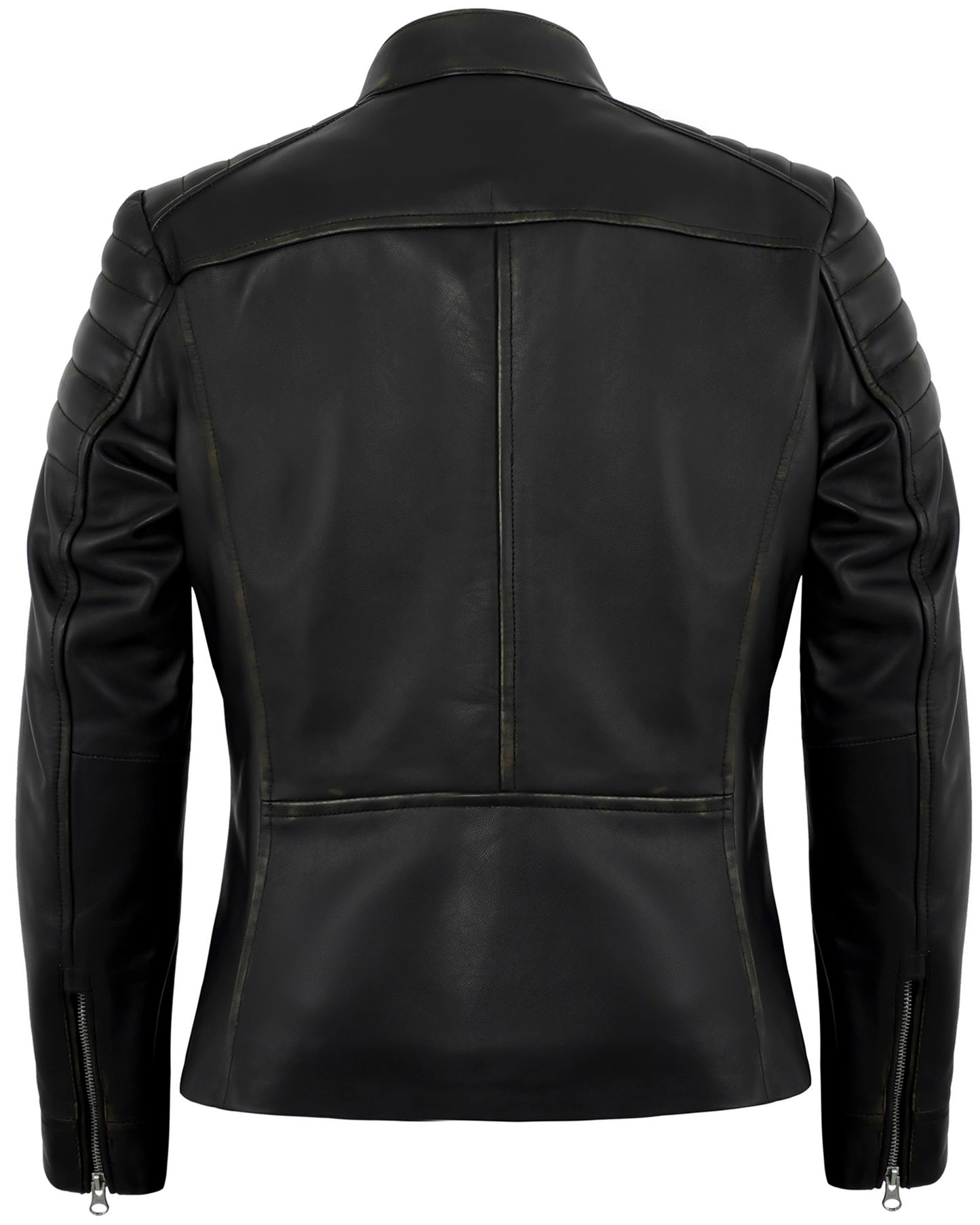 Ruboff Women's Lambskin Leather Jacket – Real Lambskin Moto Jacket