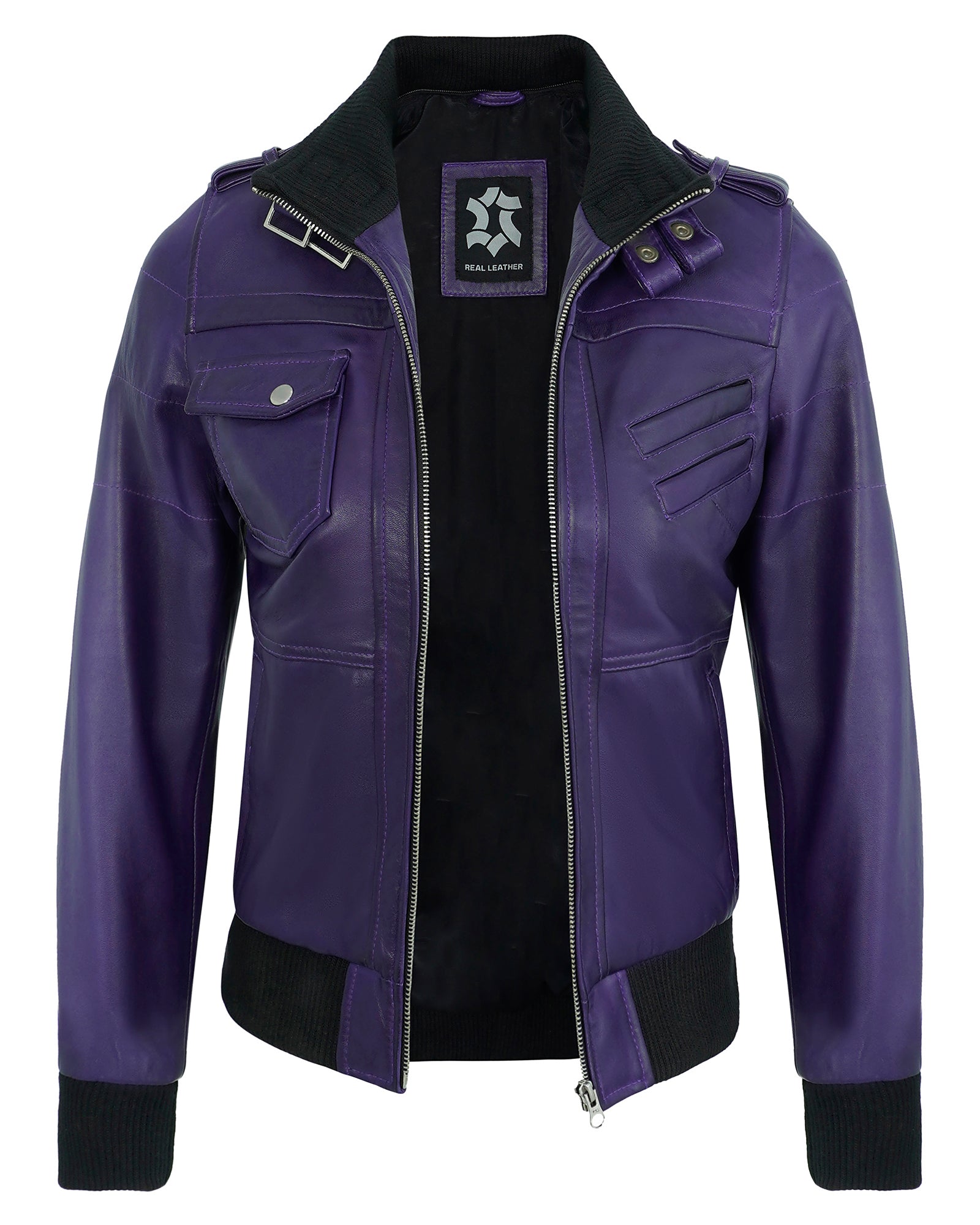 purple-hooded-leather-jackets-for-women