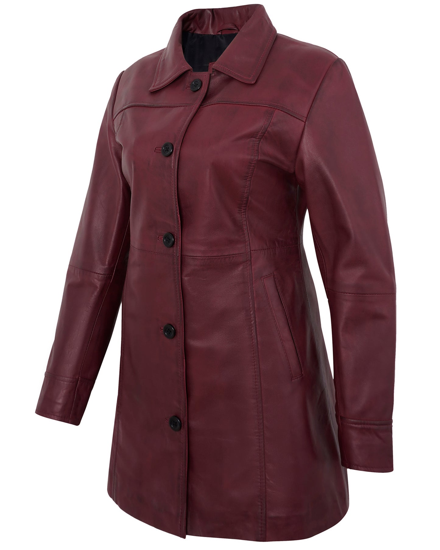 leather-blazer-women-maroon