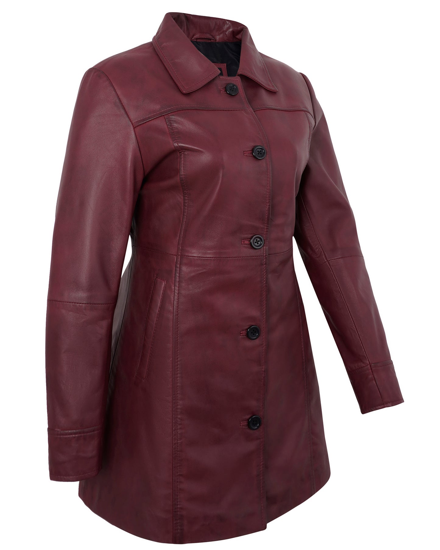 leather-blazer-women-maroon