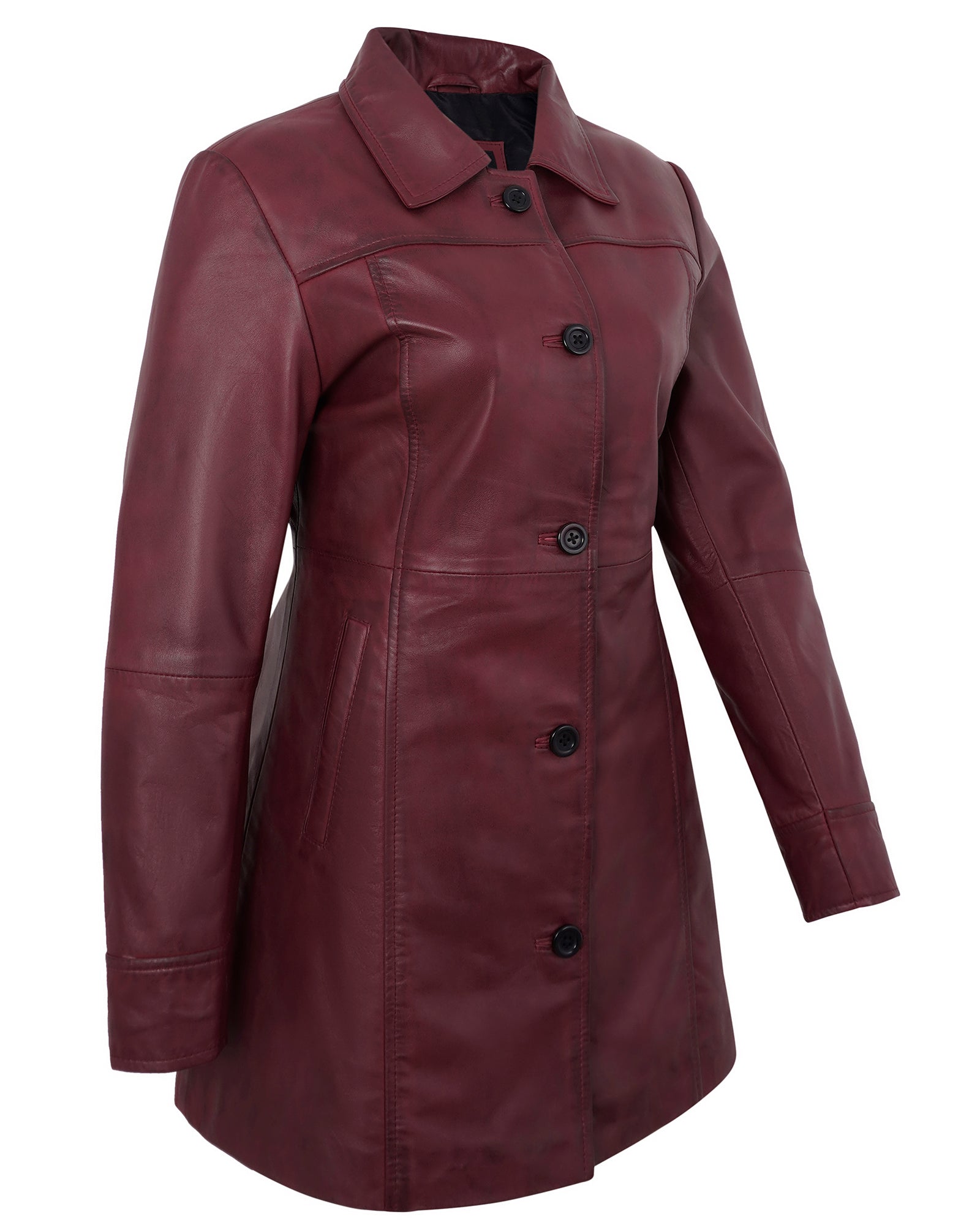 leather-blazer-women-maroon