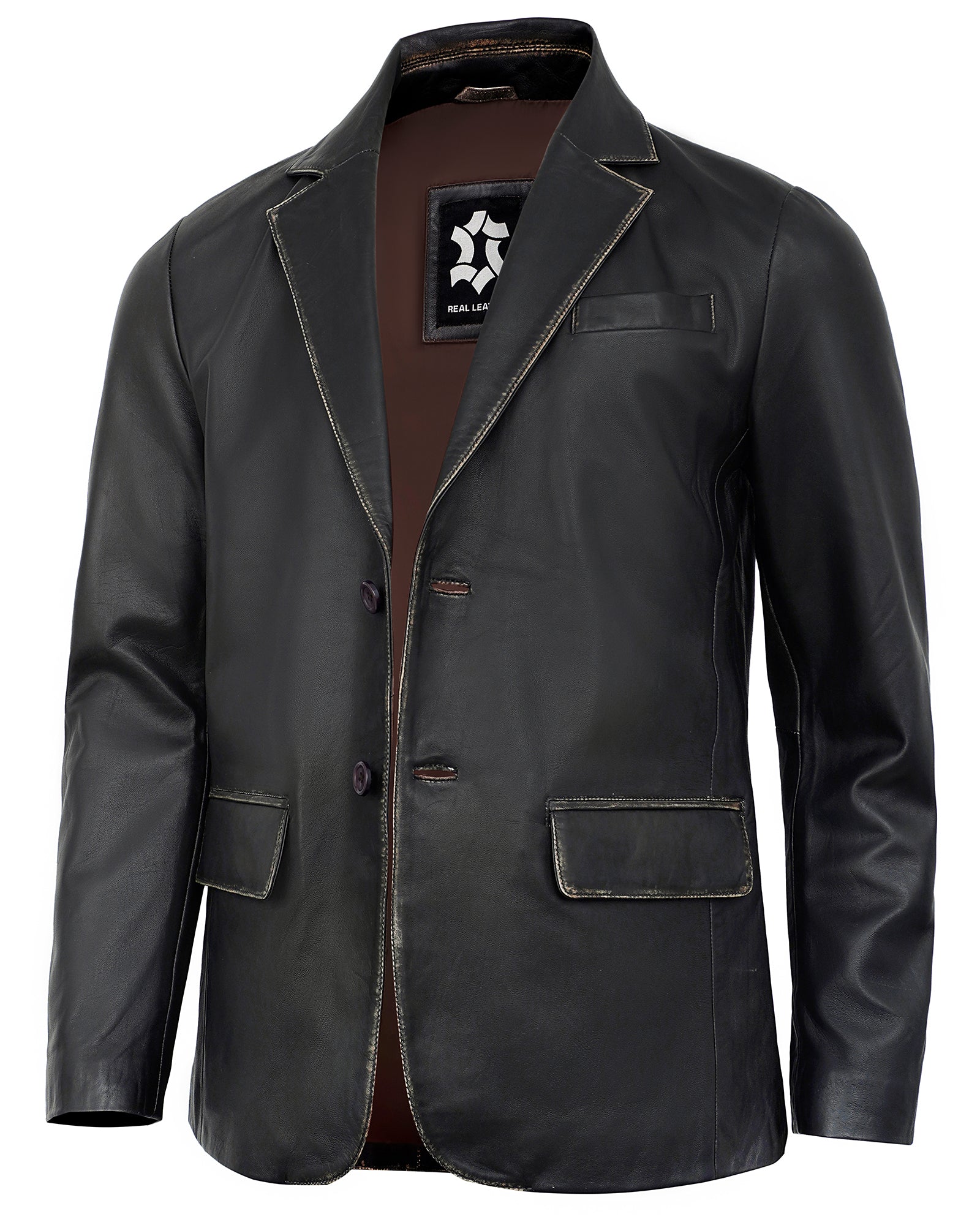 black-ruboff-leather-blazer-men