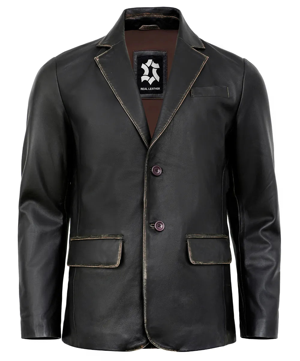 black-ruboff-leather-blazer-men
