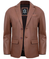 brown-leather-blazer-men