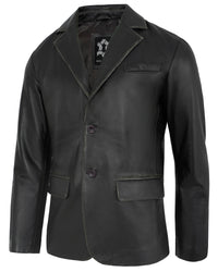 black-ruboff-leather-blazer-men