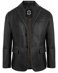 black-ruboff-leather-blazer-men