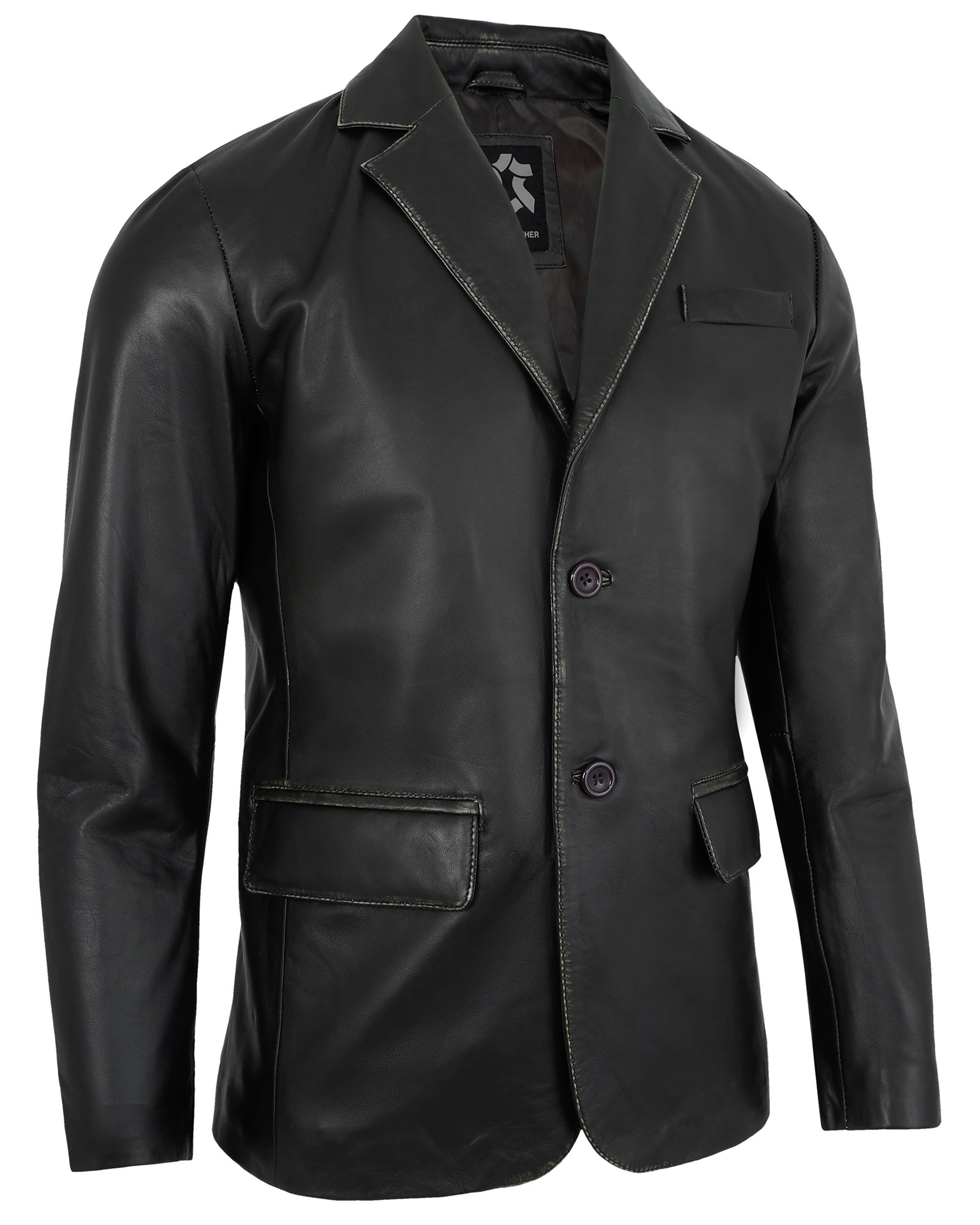 black-ruboff-leather-blazer-men
