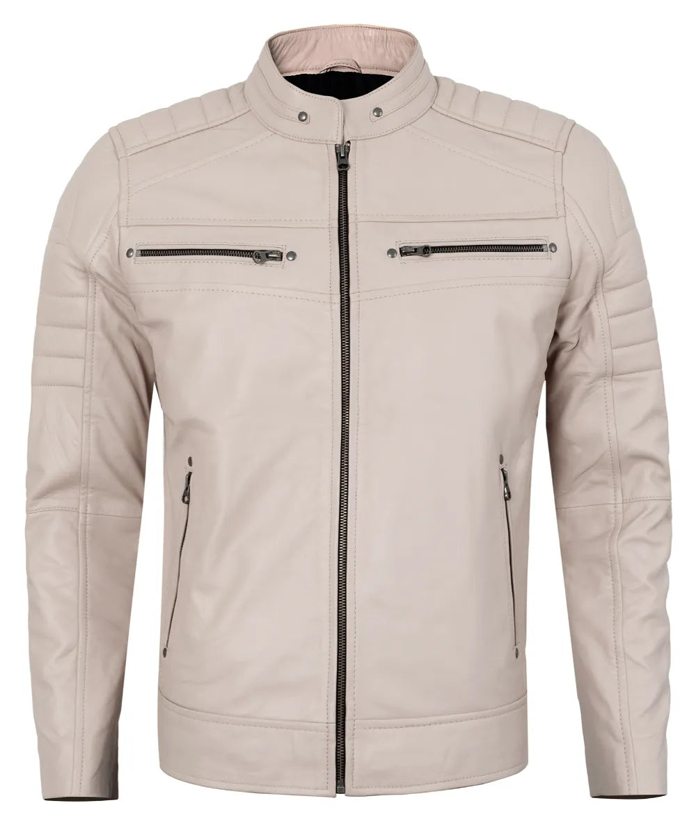 beige-mens-cafe-racer-leather-jacket