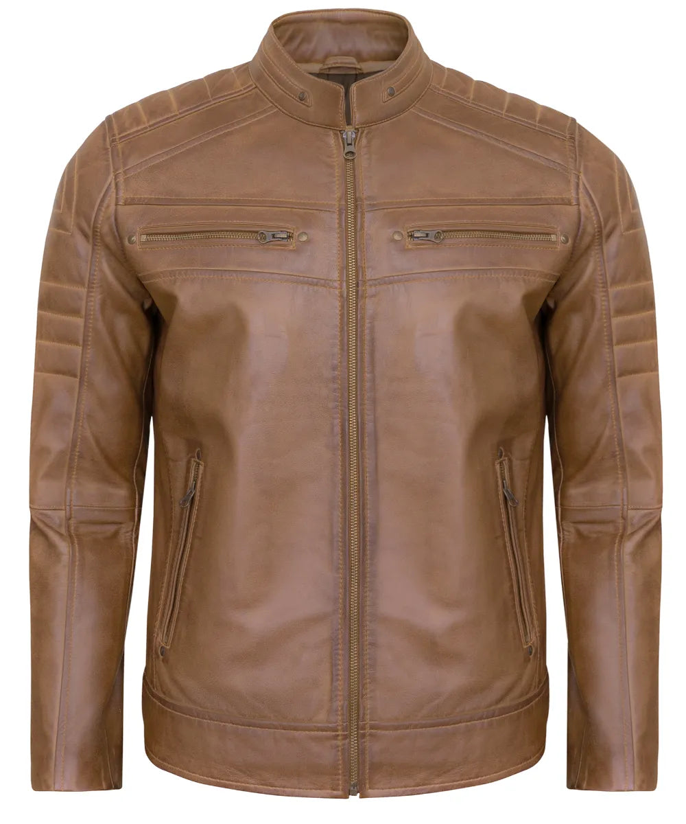 camel-mens-cafe-racer-leather-jacket