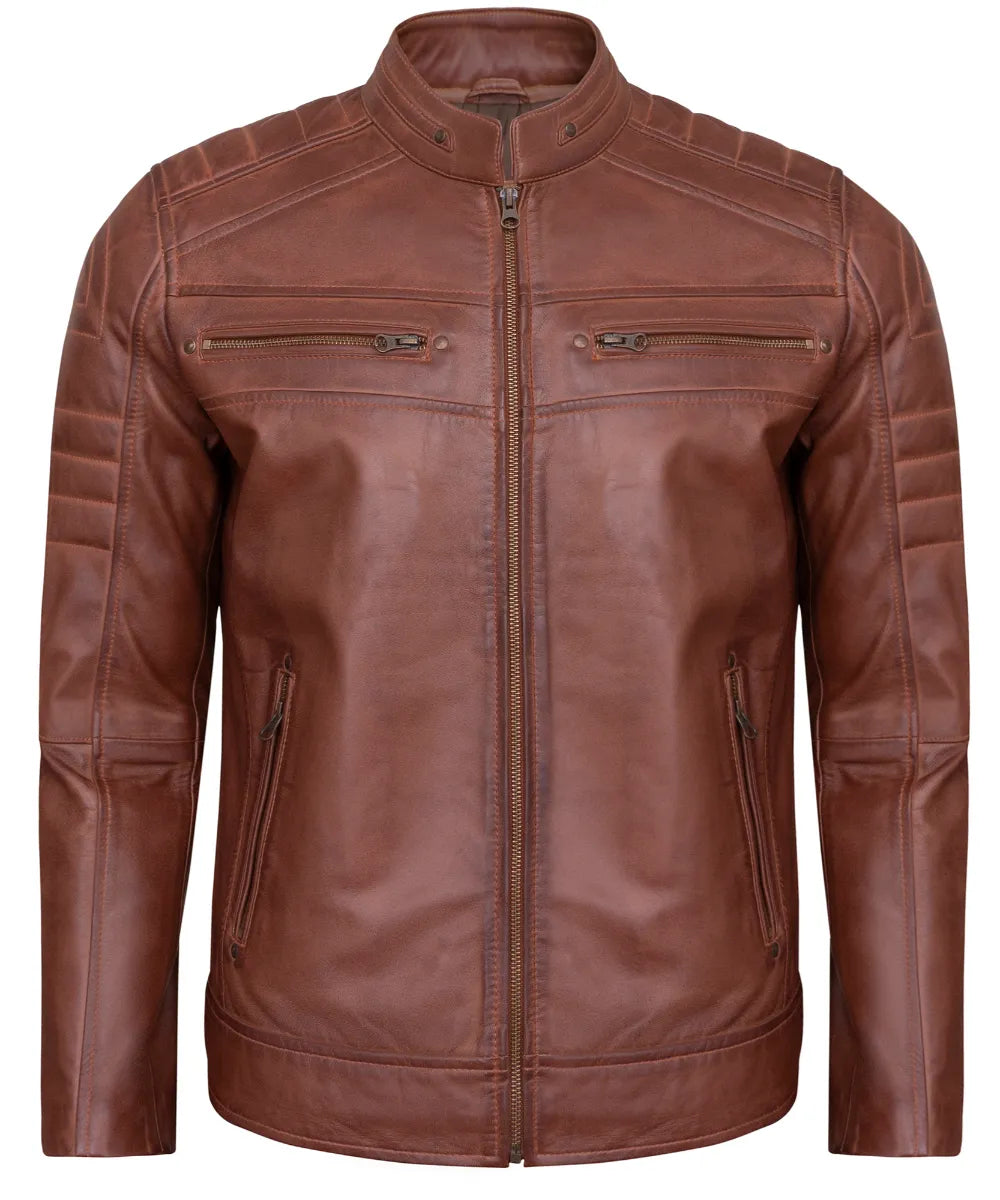 brown-mens-cafe-racer-leather-jacket