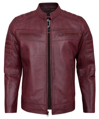 maroon-mens-cafe-racer-leather-jacket
