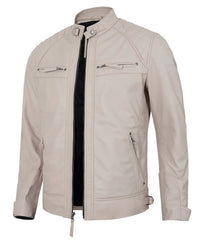 mens-beige-biker-leather-jacket