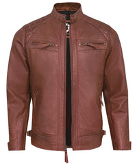 mens-brown-biker-leather-jacket
