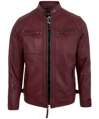 products › mens-maroon-biker-leather-jacket