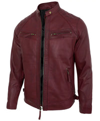 products › mens-maroon-biker-leather-jacket
