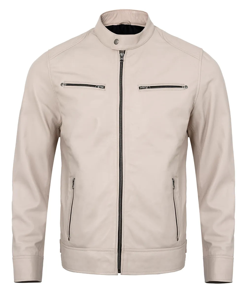 beige-mens-cafe-racer-leather-jacket