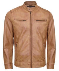 camel-mens-cafe-racer-leather-jacket