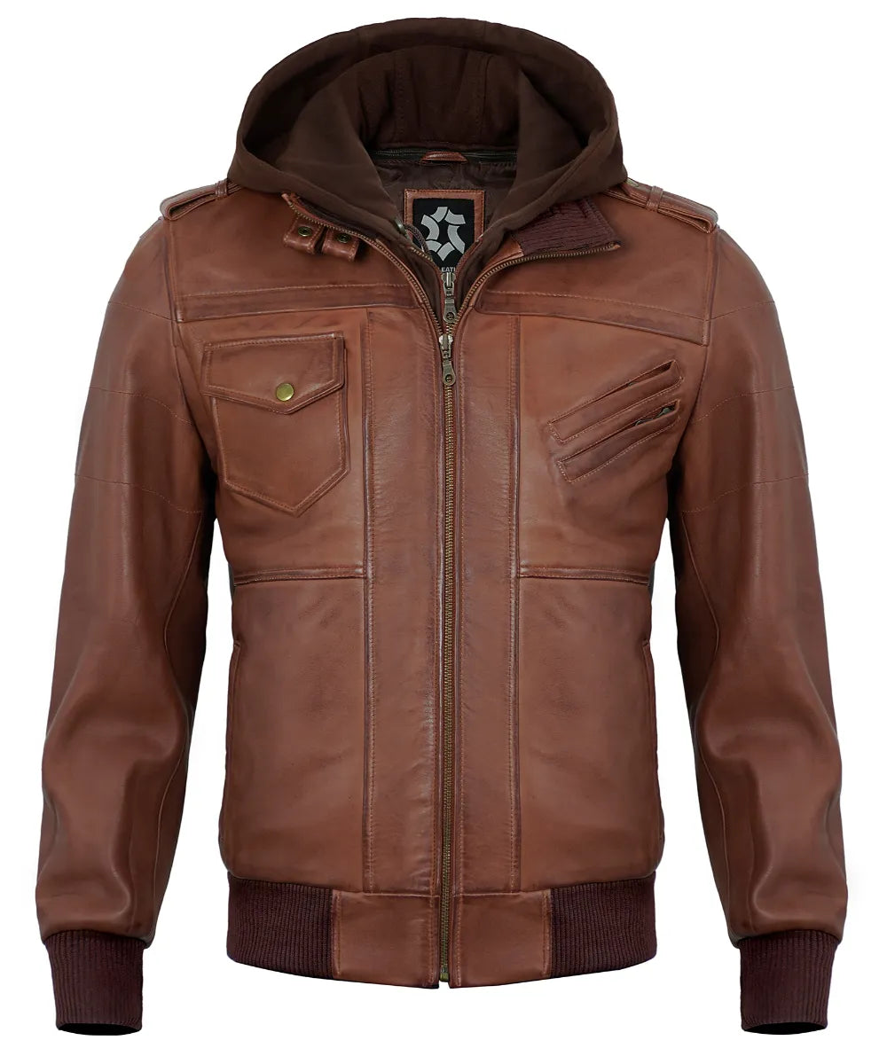 brown-hooded-leather-jacket-for-men