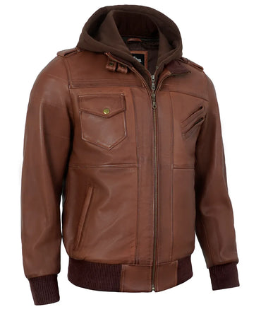 brown-hooded-leather-jacket-for-men
