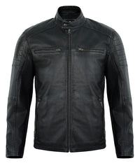 mens-distressed-black-leather-biker-jacket