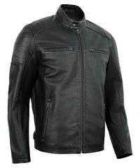 mens-distressed-black-leather-biker-jacket