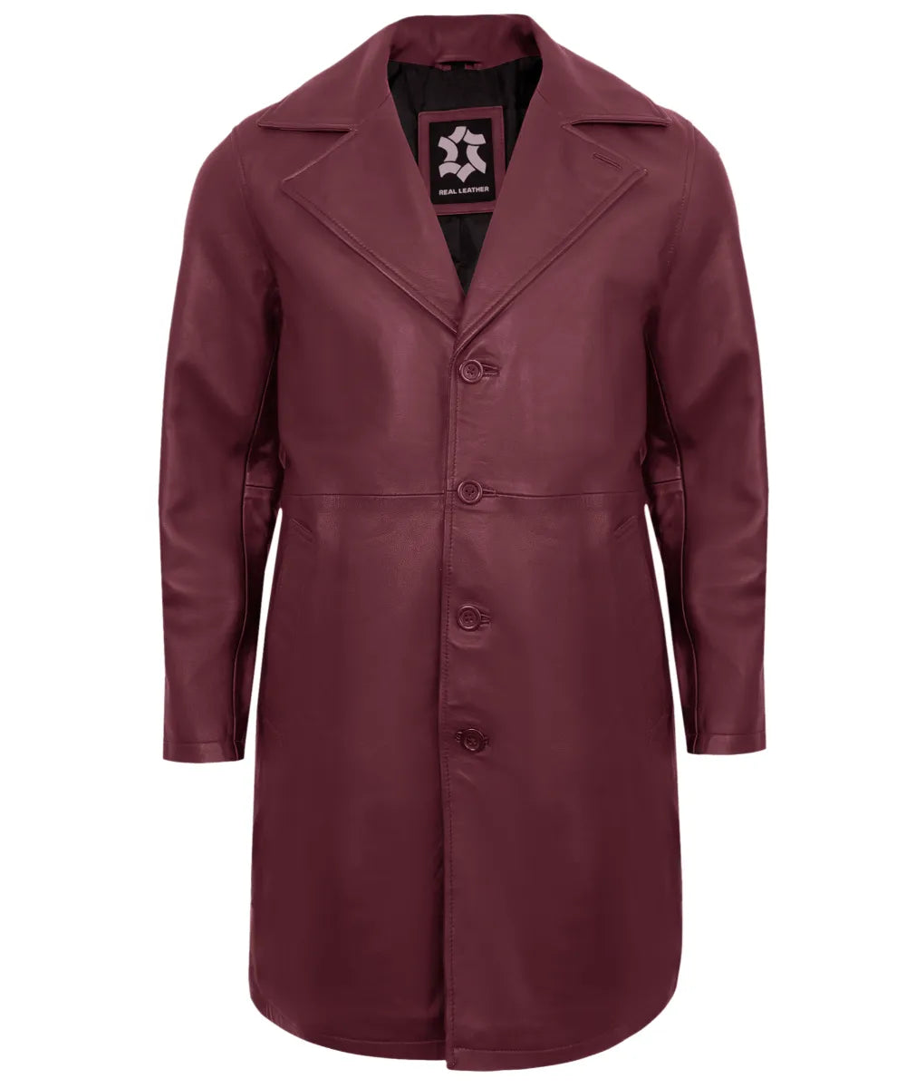 mens-maroon-leather-car-coat