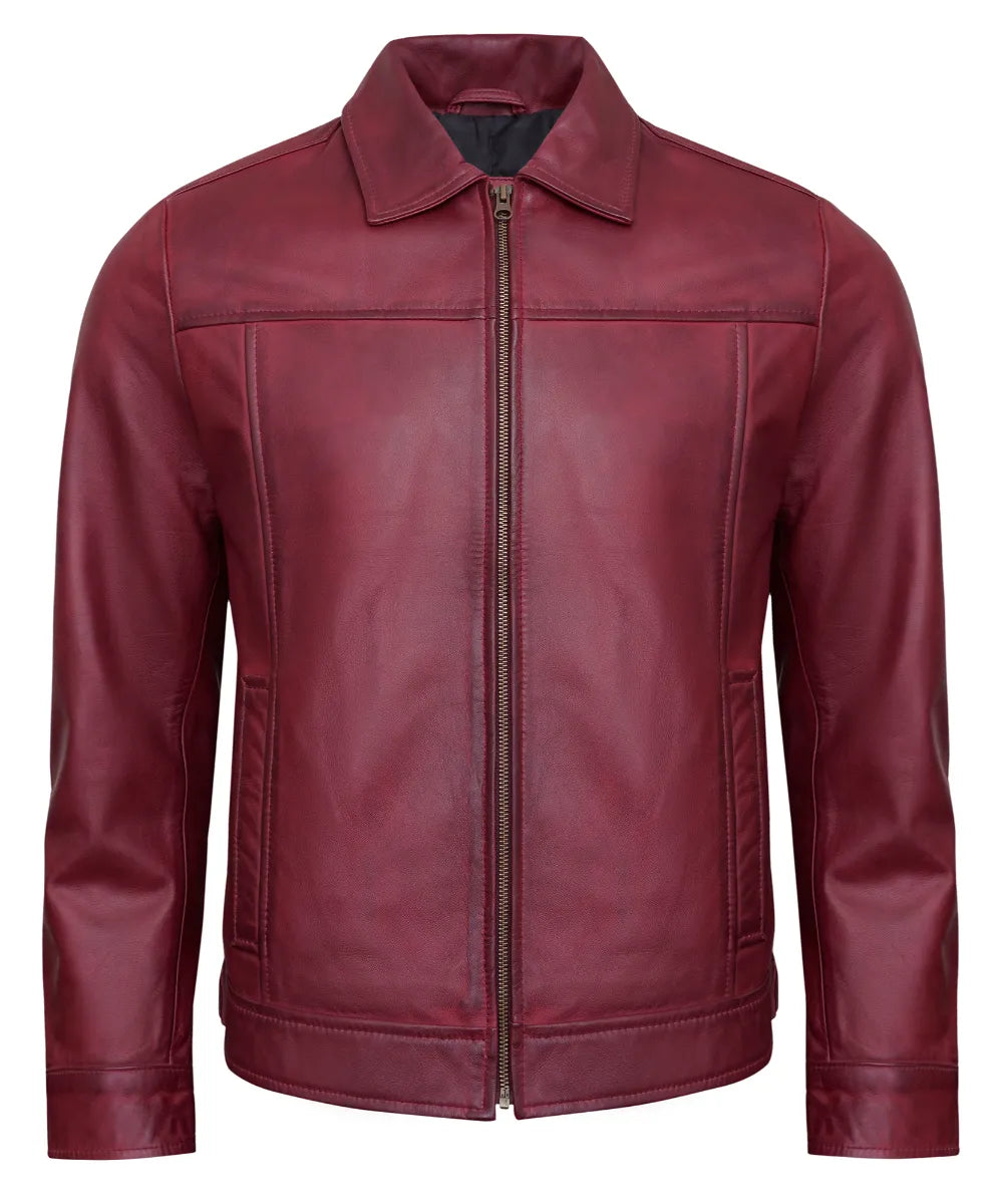 maroon-mens-motorcycle-leather-jackets