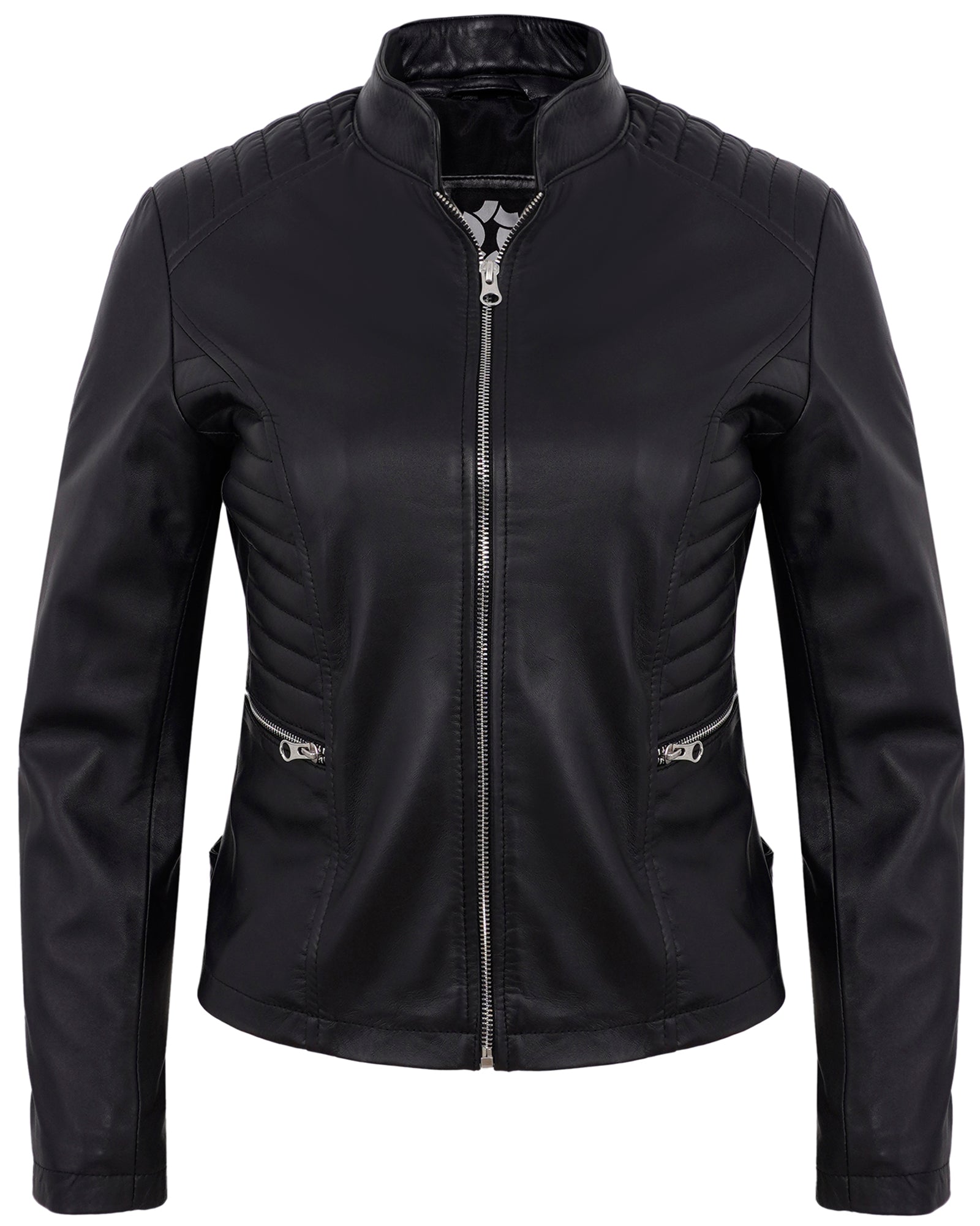 black-womens-cafe-racer-motorcycle-jacket